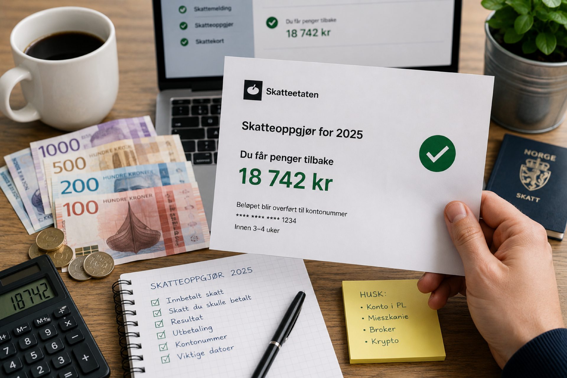 Kryptowaluty w skattemelding w Norwegii